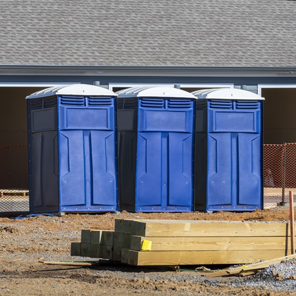 how can i report damages or issues with the portable toilets during my rental period in Eolia